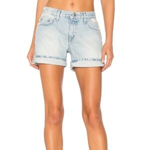 NWT Current Elliott Rolled Boyfriend denim shorts in Alta Destroy sz 27
